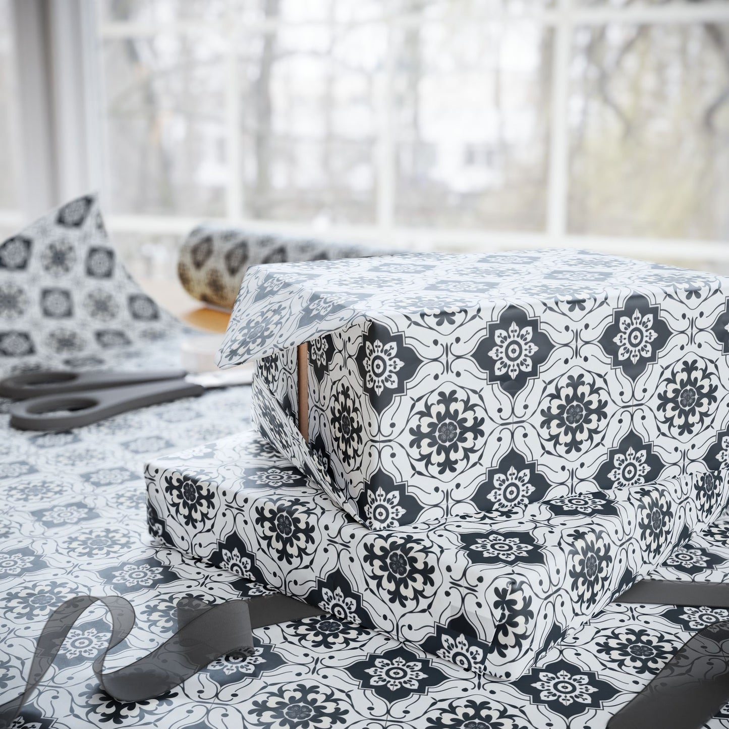 Lisbon Noir Wrapping Paper