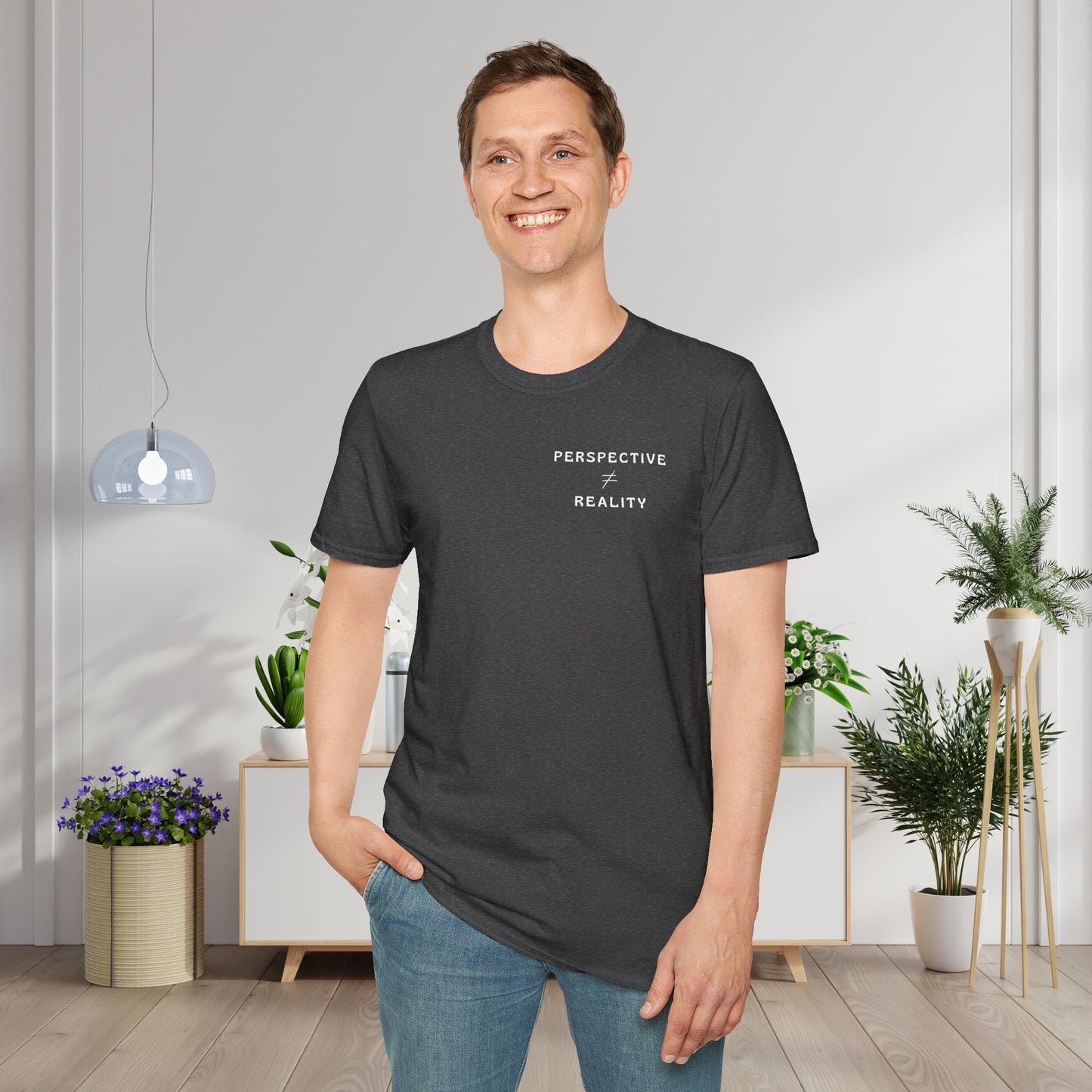The World Doesn't Always Make Sense at First Glance Adult T-shirt
