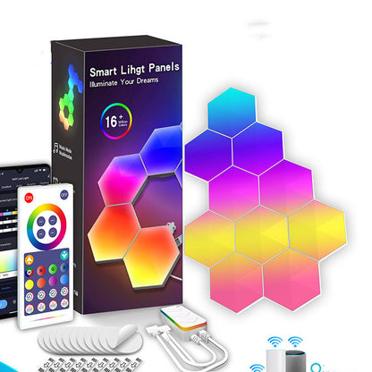 Hexagonal Colorful Smart Ambient Honeycomb Wall Lights