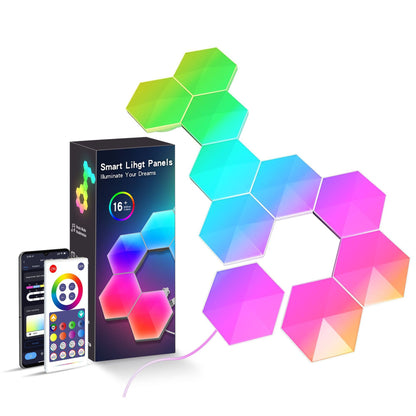 Hexagonal Colorful Smart Ambient Honeycomb Wall Lights