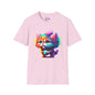 Cute Colorful Kitten Adult T-shirt