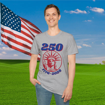 Statue of Liberty 250 1776-2026 Adult T-shirt
