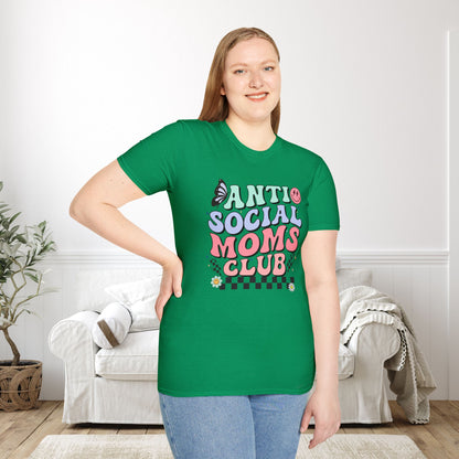 Antisocial Mom's Club Adult T-shirt