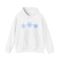 Blue Snowflakes Adult Heavy Blend™ Hooded Sweatshirt