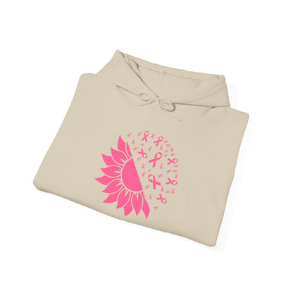Sunflower & Butterflies Breast Cancer Awareness Adult Heavy Blend™ Hoodie
