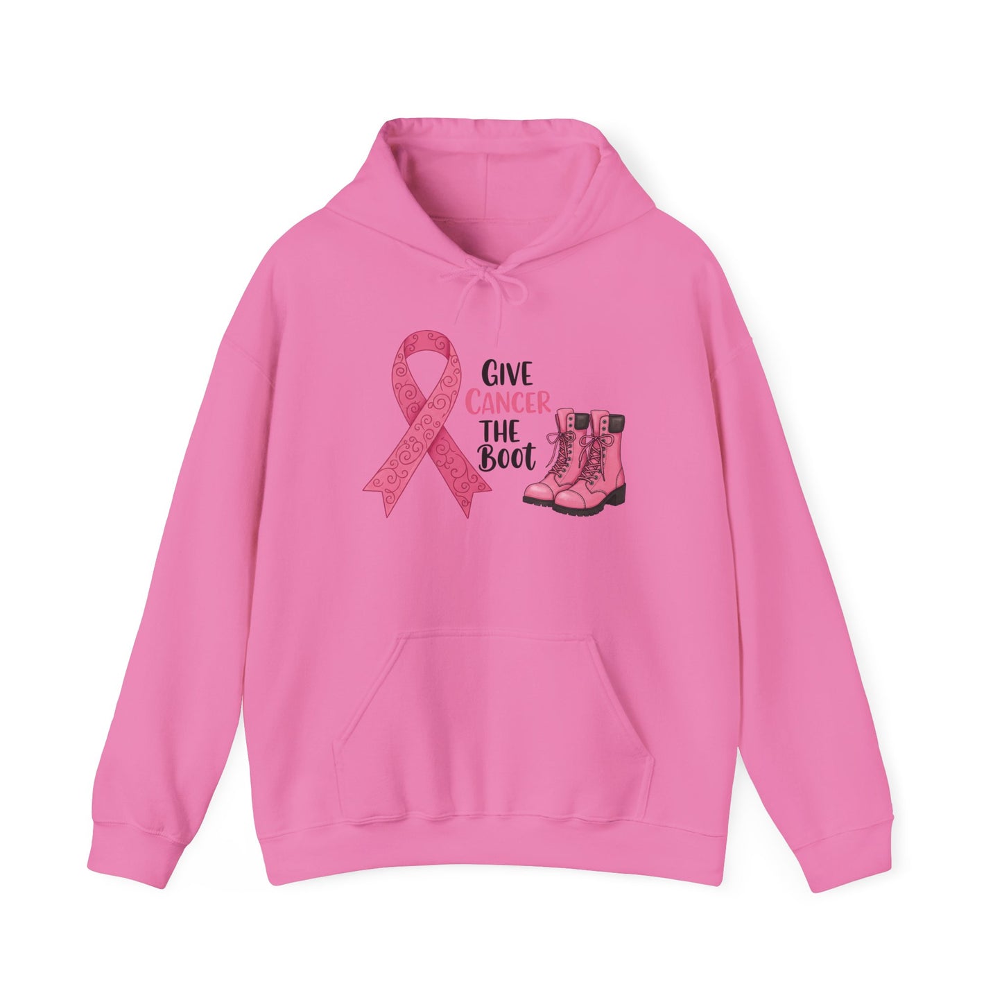 Give Cancer The Boot AdultHeavy Blend™ Hoodie