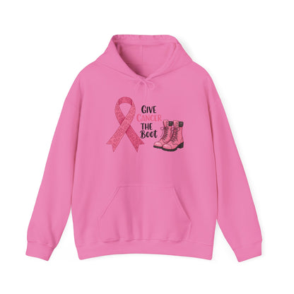 Give Cancer The Boot AdultHeavy Blend™ Hoodie
