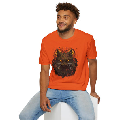 Creepy Black Cat T-shirt