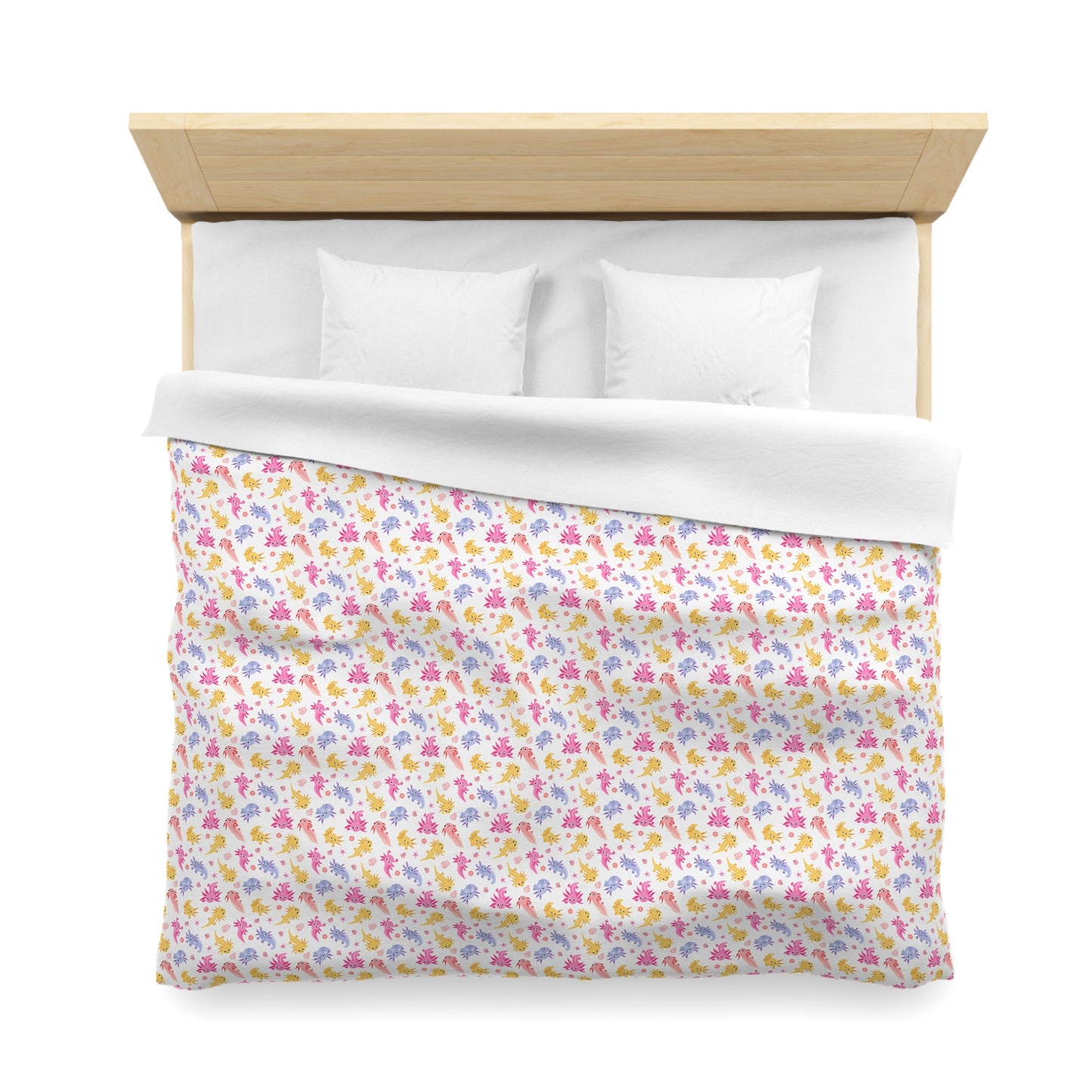 Axolotl Whimsy Microfiber Duvet Cover