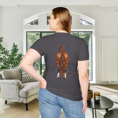 ""Front to Back Horse Lover Adult T-shirt