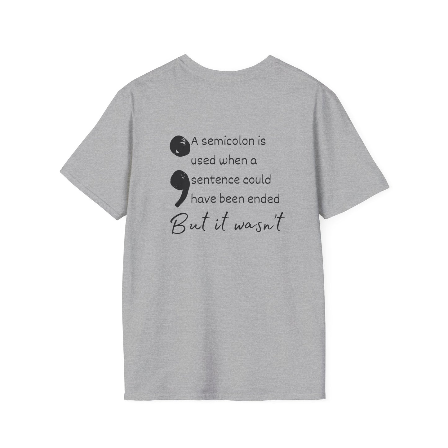 Strength in the Storm SemiColon Adult T-shirt