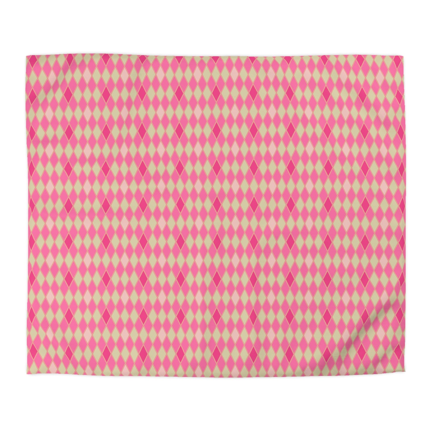 Pink Amour Harlequin Microfiber Duvet Cover