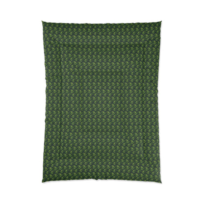 Emerald Canopy Frogs Comforter