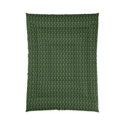 Emerald Canopy Frogs Comforter