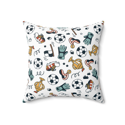 Little Soccer Legends Throw Pillow