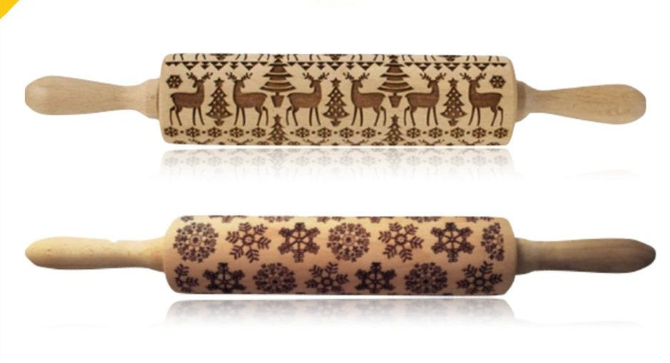Decorative Embossed Rolling Pins for Baking