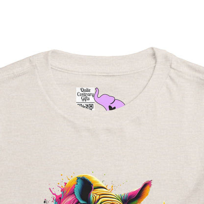 Colorful Rhino Toddler Tee