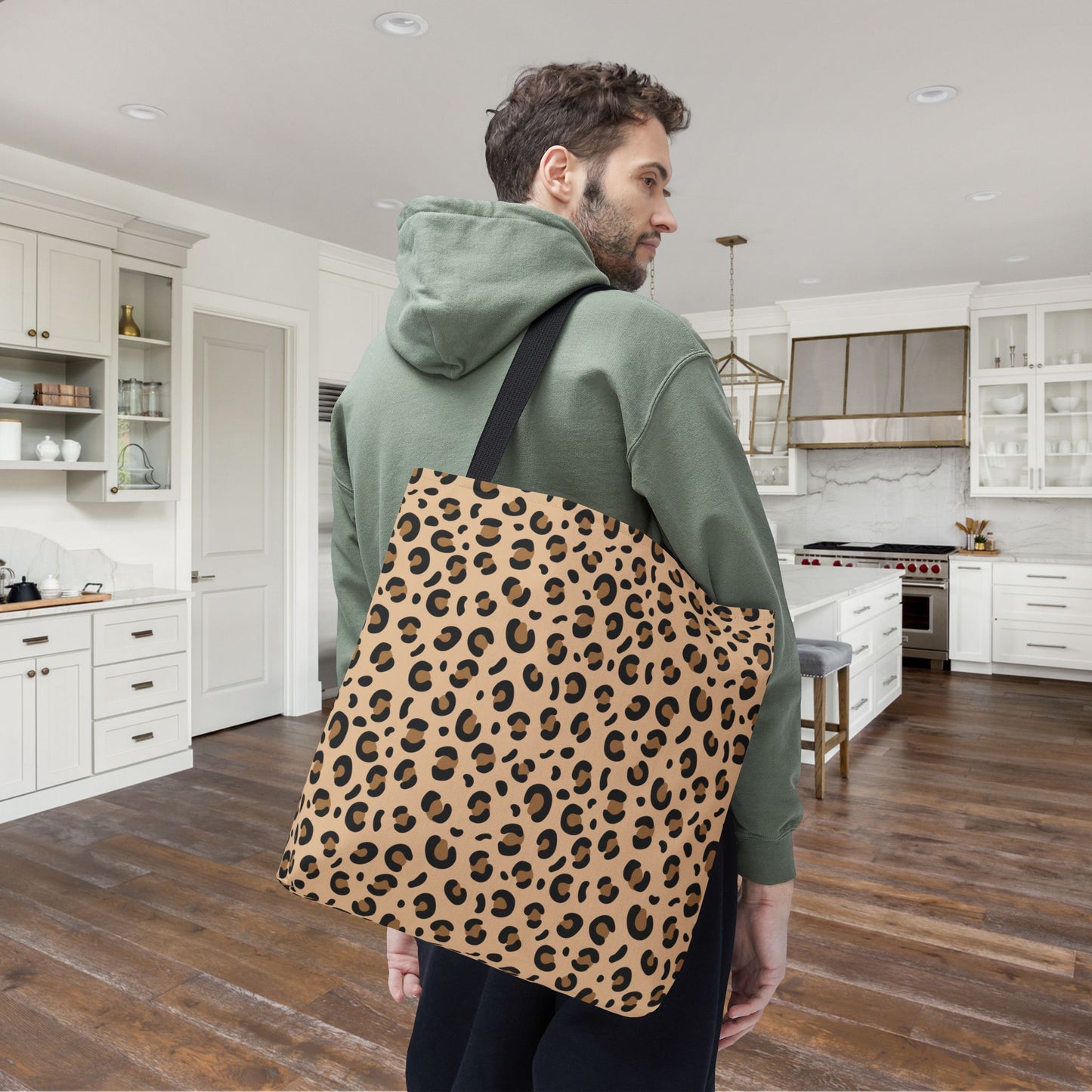 Cheetah Print Canvas Tote Bag