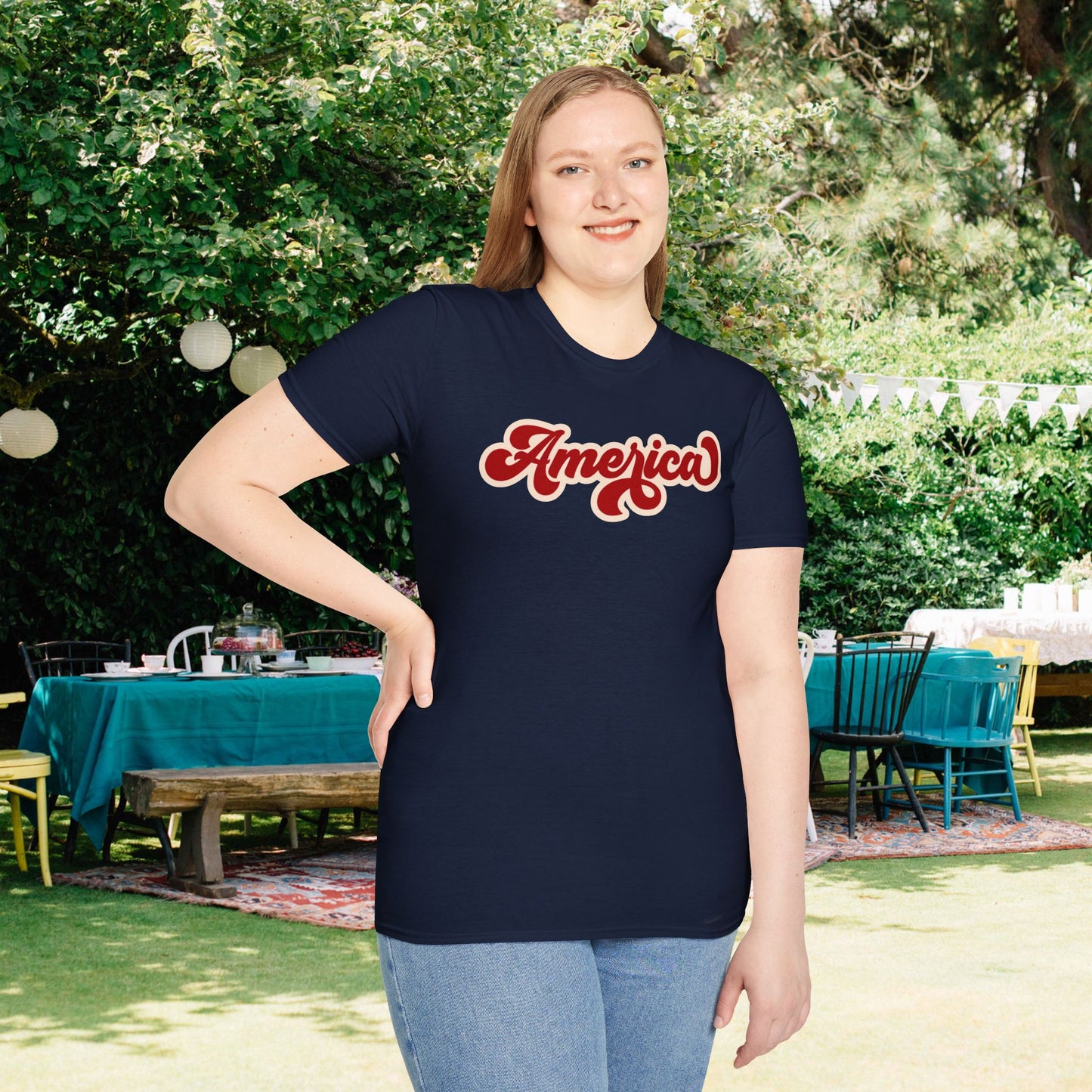 Retro America Adult T-shirt