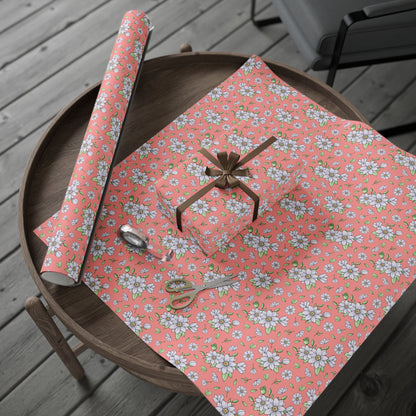 Jasmine Blush Garden Wrapping Paper