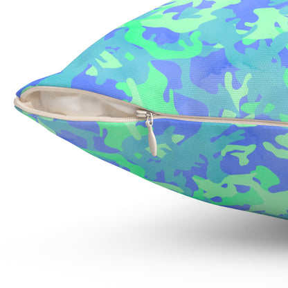 Glacier Grove Camo Throw Pillow
