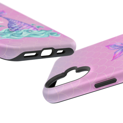 Pink Mermaid Life MagSafe® Compatible Tough Case for iPhone