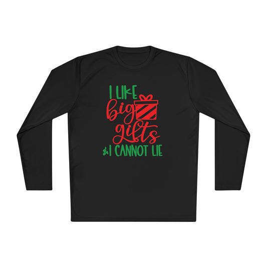 I Like Big Gifts & I Cannot Lie Adult Long Sleeve Tee