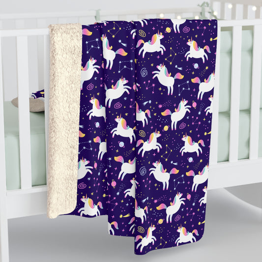 Unicorniverse Sherpa Fleece Blanket