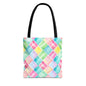 Watercolor Weave Canvas Tote Bag