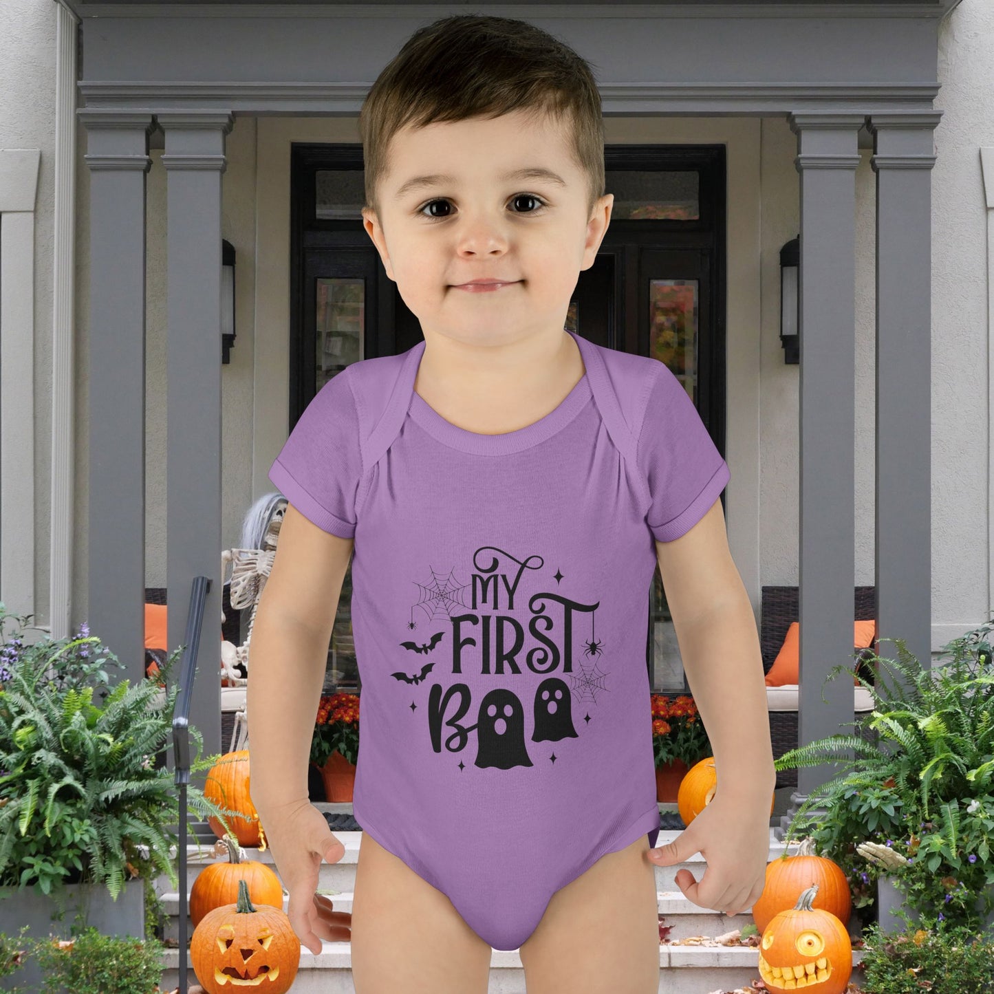 My First Boo Infant Baby Rib Bodysuit