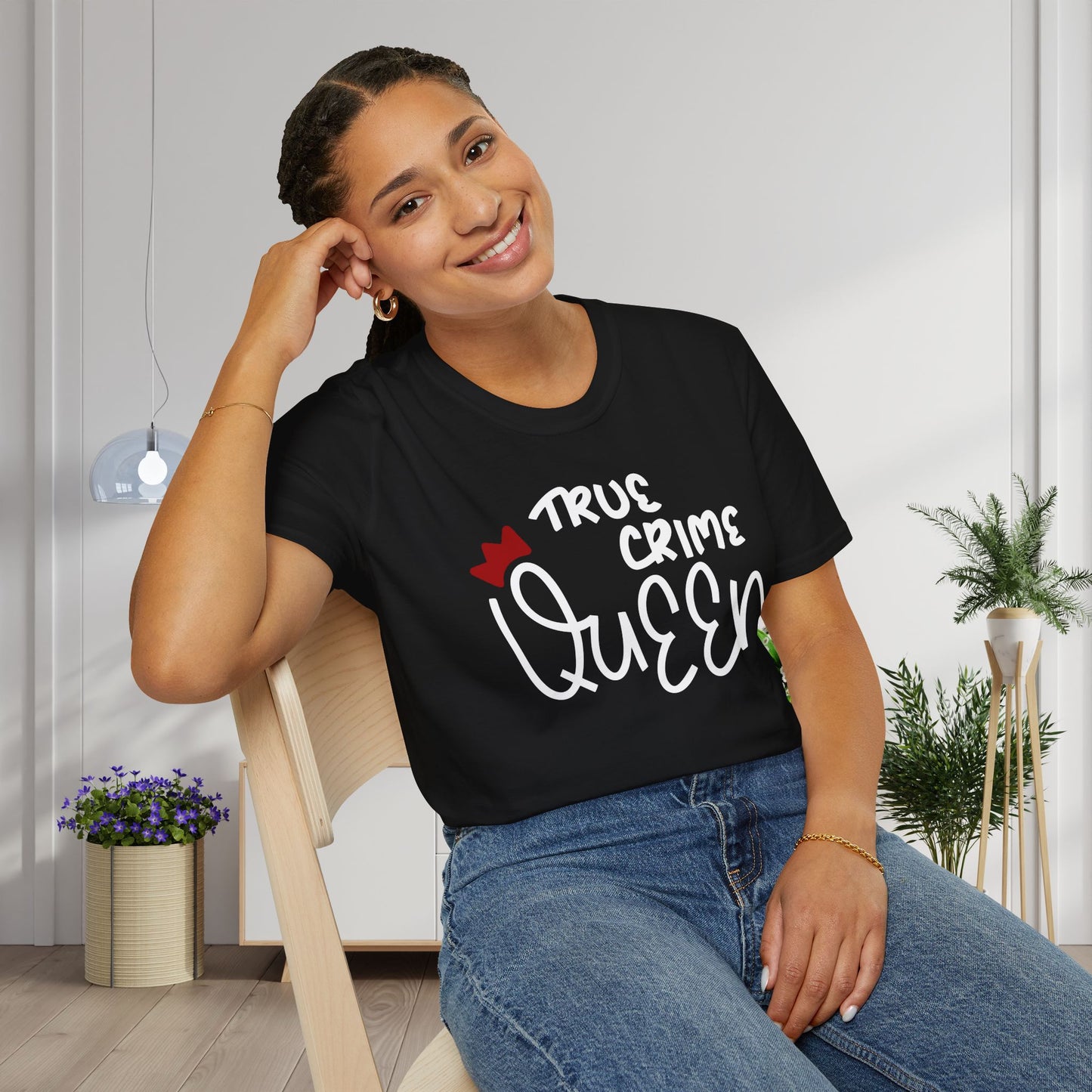 True Crime Queen Adult T-shirt