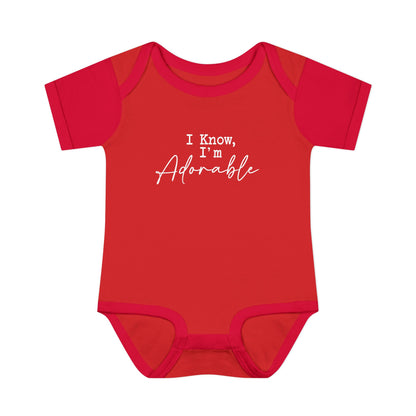 I Know I'm Adorable Infant Onesie