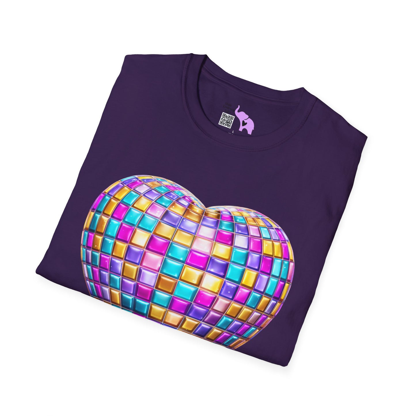 Heart in Blocks Adult T-shirt