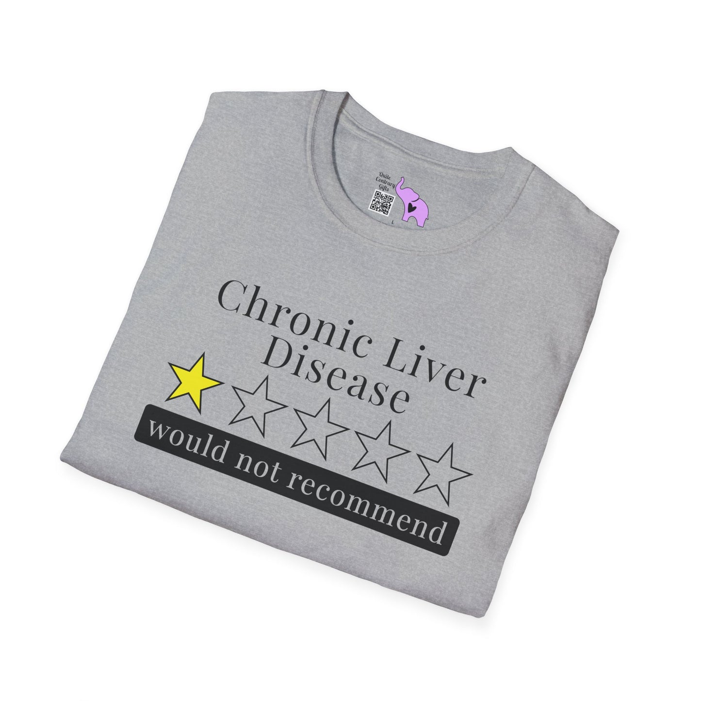 Chronic Liver Disease 1 Star Would Not Recommend Adult T-shirt