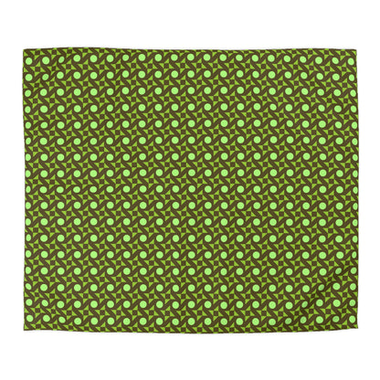 Pistachio Pinwheels Microfiber Duvet Cover