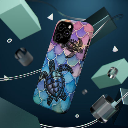 Sea Turtle Silhouette MagSafe® Compatible Tough Case for iPhone