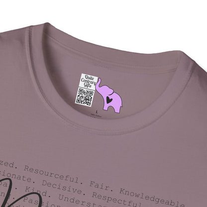 Principal (Descriptive Words) Adult T-shirt
