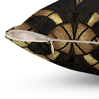 Gilded Elegance Throw Pillow