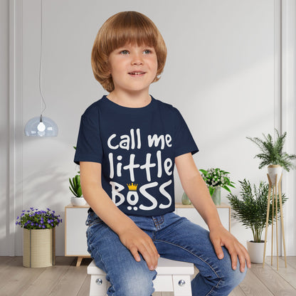 Call Me Little Boss Heavy Cotton™ Toddler T-shirt
