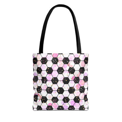 Pink Soccer Fever Canvas Tote Bag