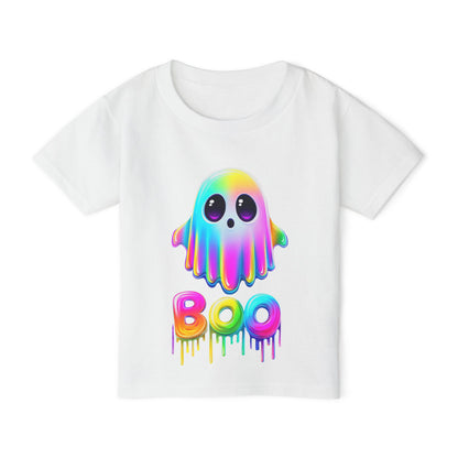 Neon Ghostly Boo Heavy Cotton™ Toddler T-shirt