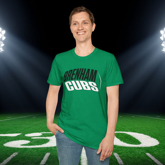 Brenham Cubs (Angled) Adult T-shirt
