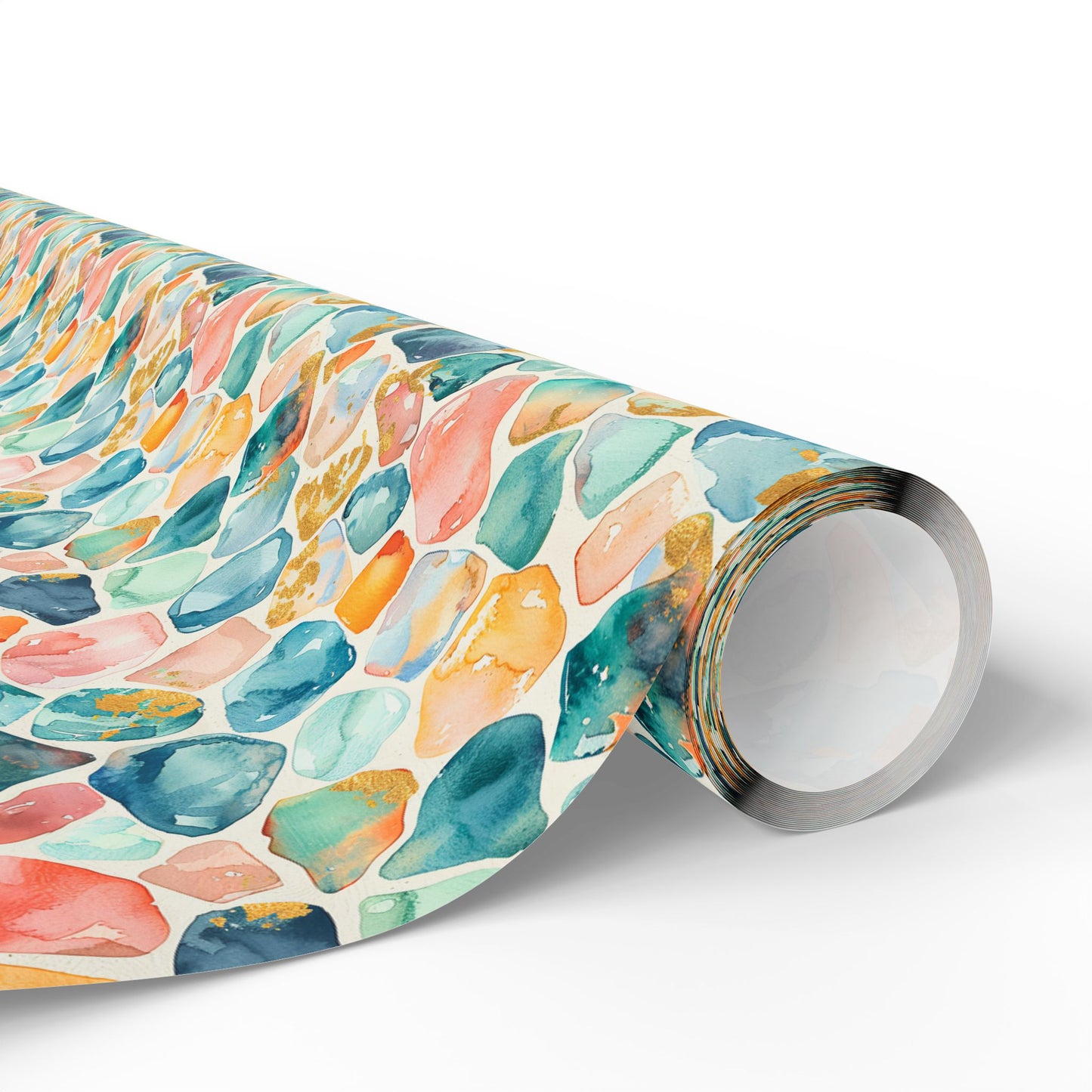 Ocean Pebble Drift  Wrapping Paper