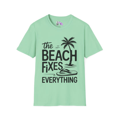 The Beach Fixes Everything Adult T-shirt