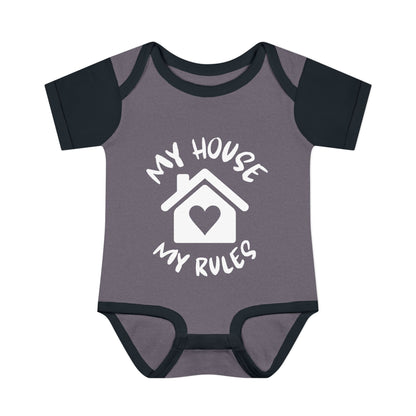 My House My Rules Infant Baby Rib Bodysuit