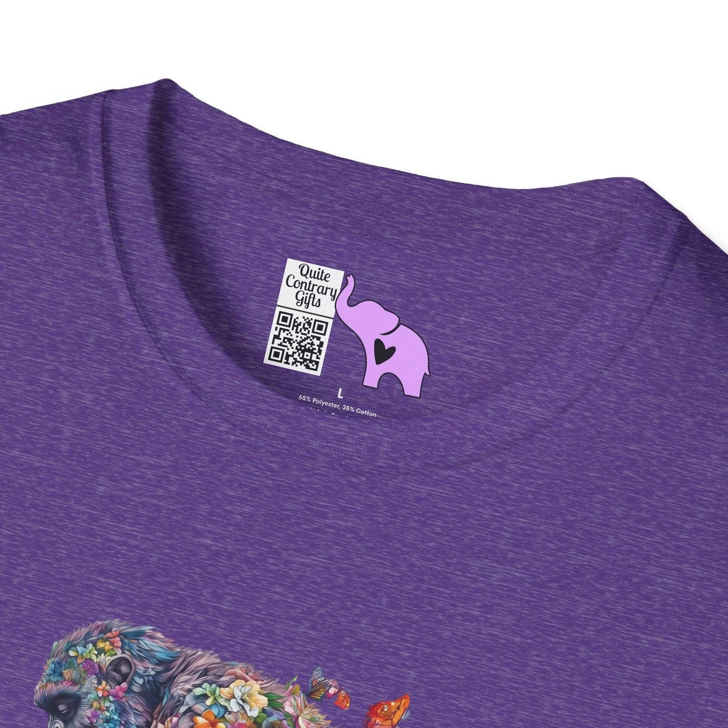 Flowers & Butterflies Bigfoot Adult T-shirt
