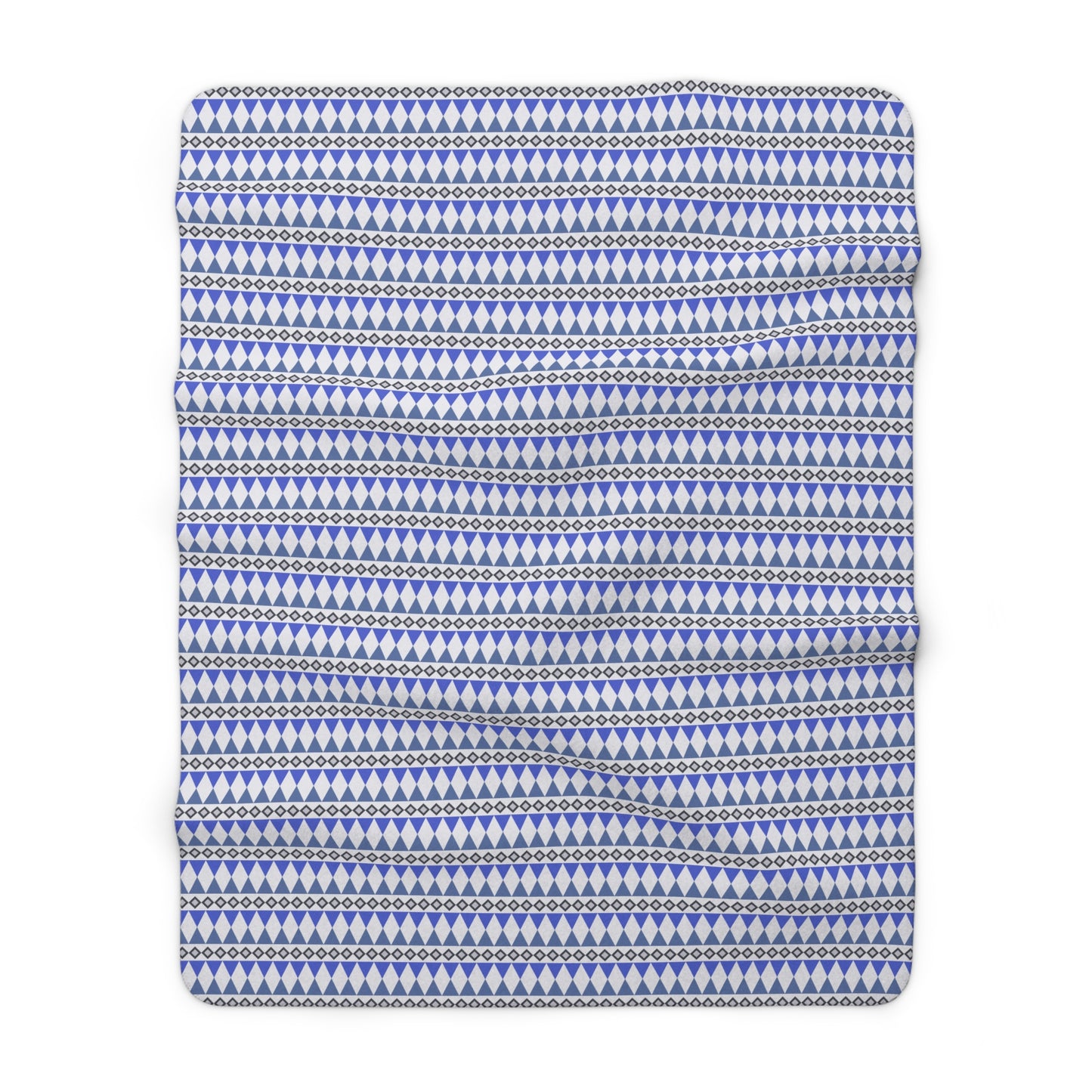 Sapphire Cairn Stripes Fleece Blanket