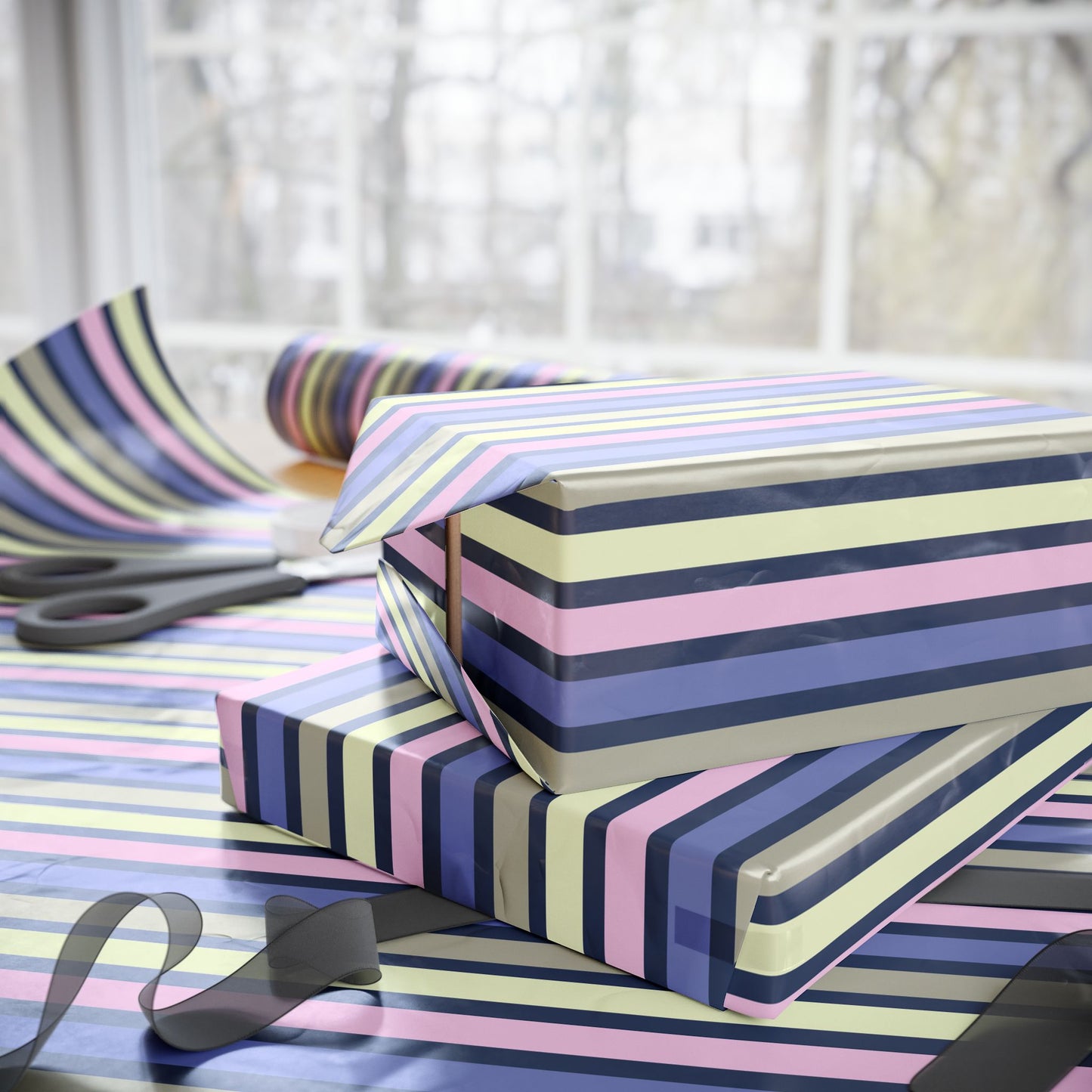 Earthy Stripes Wrapping Paper