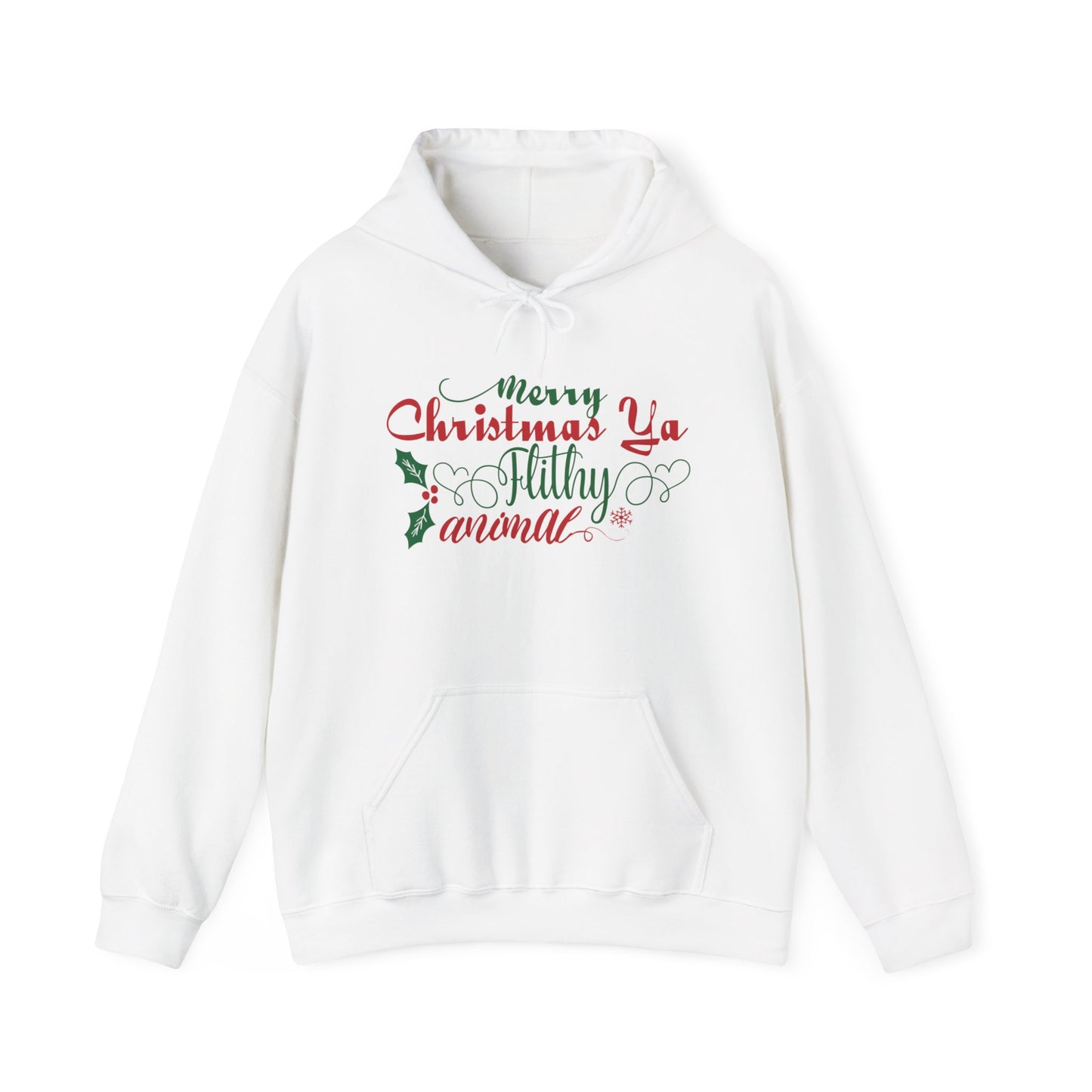 Merry Christmas Ya Filthy Animal Heavy Blend™ Hooded Sweatshirt