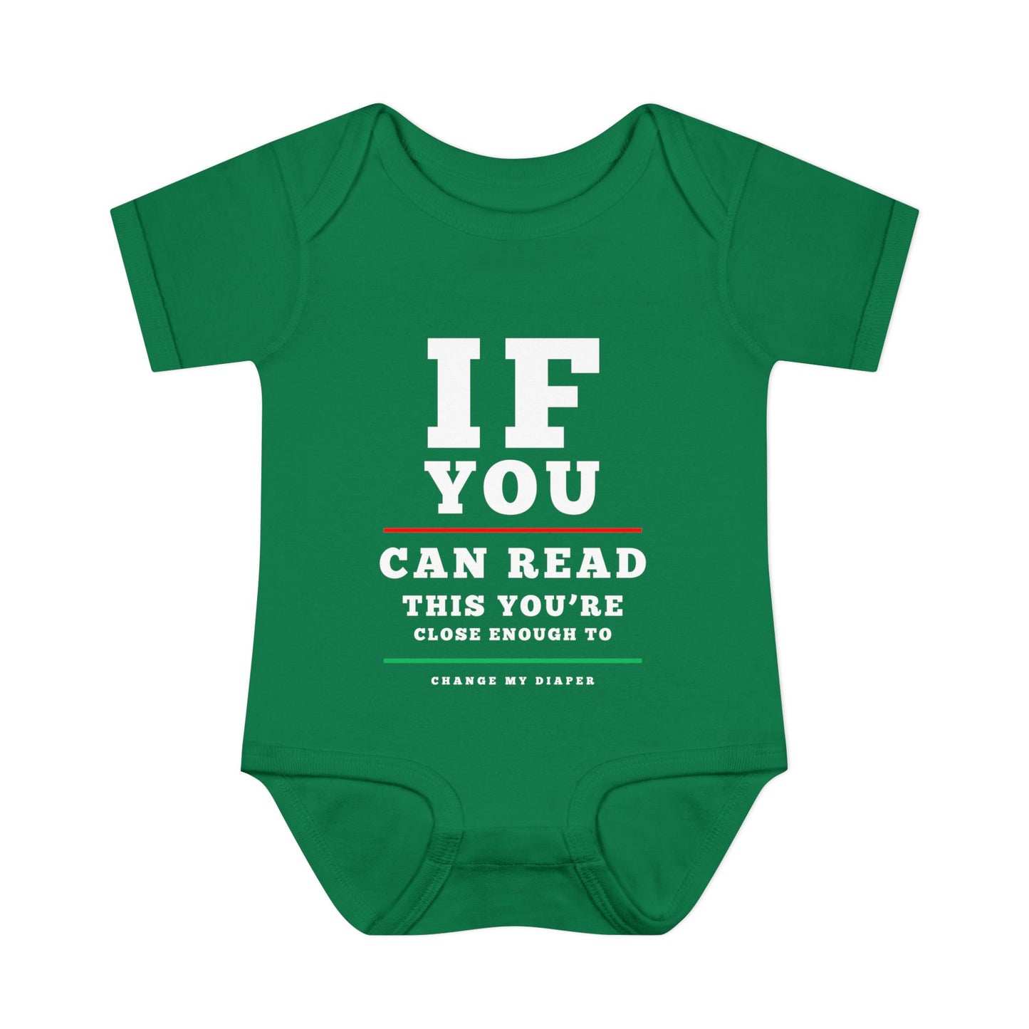 If You Can Read This Eye Chart Infant Baby Rib Bodysuit